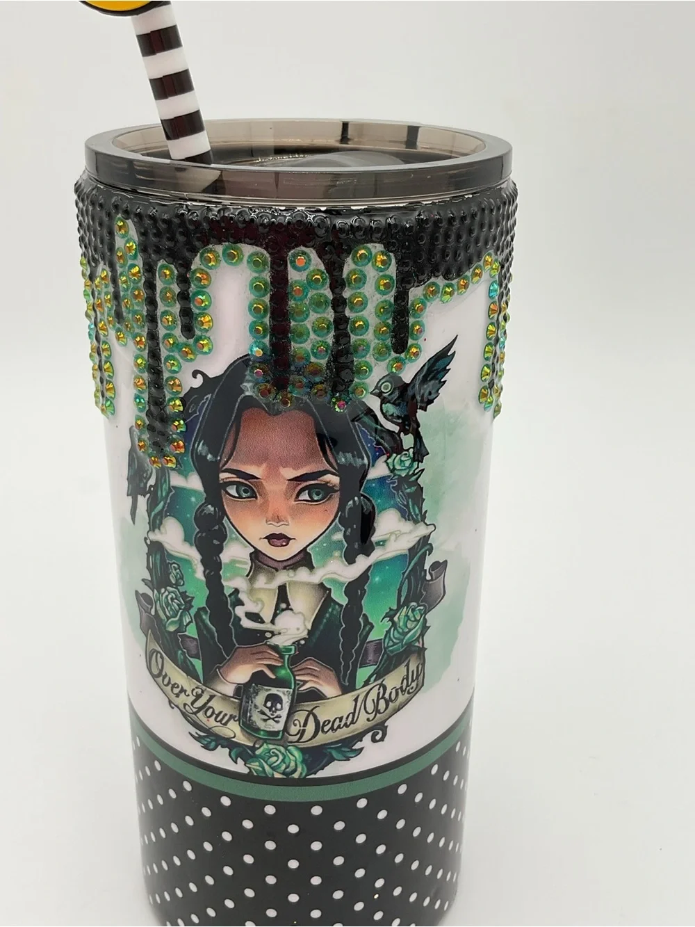 Custom Tumbler Embellished Wednesday Style